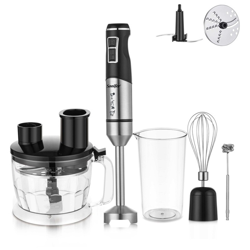 Mixeur Plongeant 7EN1 SONIFER SF-8156 1200-1500W - Noir&Inox