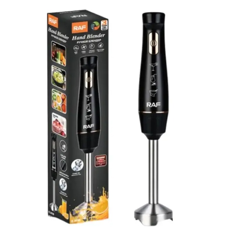 Mixeur Plongeant RAF R-303G 800Watts – Noir