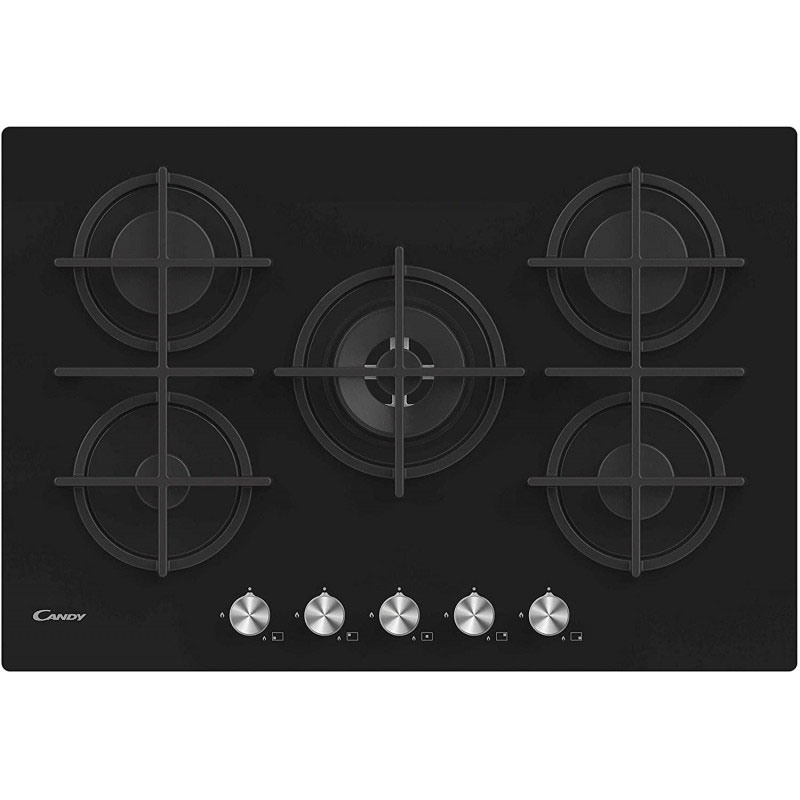 Plaque de Cuisson Encastrable CANDY CVG74WPB 5 Feux 75 cm - Noir