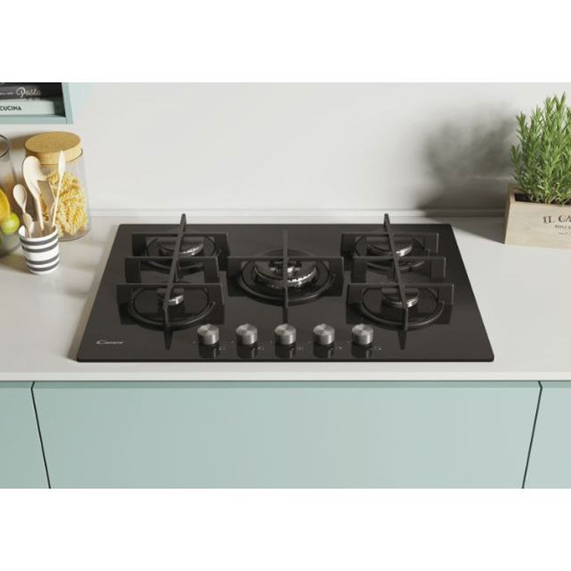 Plaque de Cuisson Encastrable CANDY CVG74WPB 5 Feux 75 cm – Noir