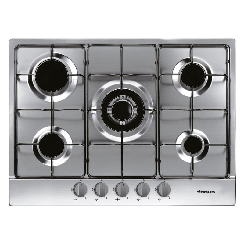 Plaque de Cuisson Encastrable FOCUS F407X 5 Feux 70 cm - Inox