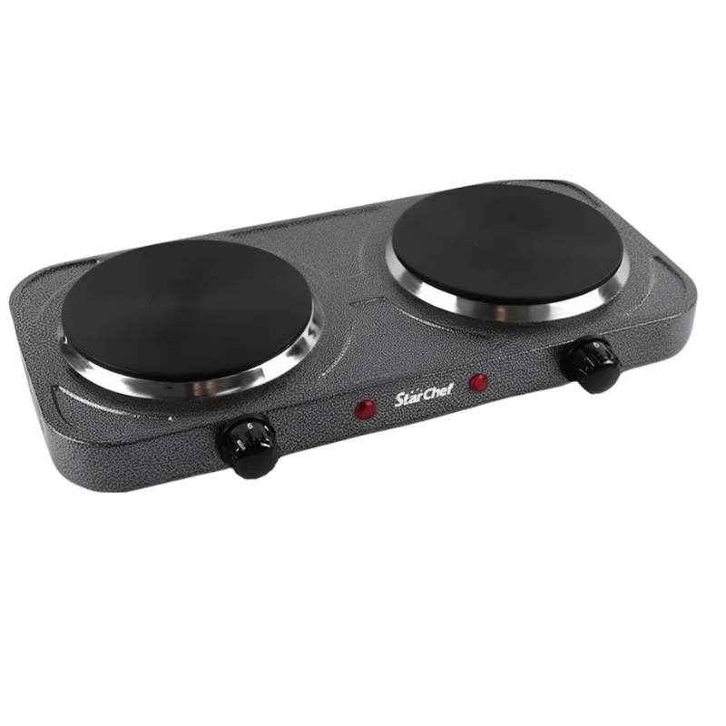 Plaque Électrique Double Star Chef 1000 Watts - 2 Feux