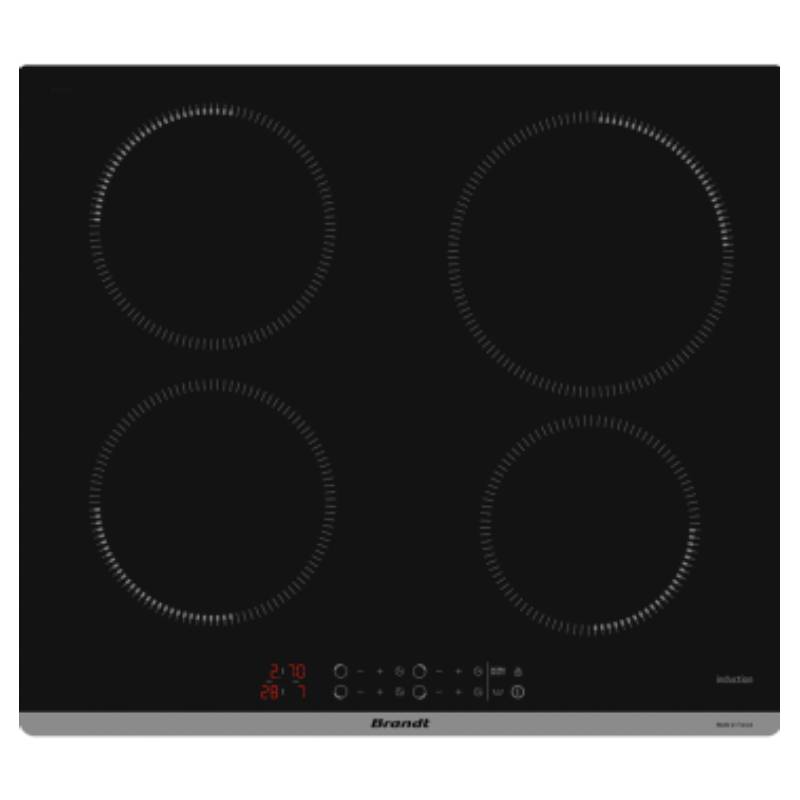 Plaque De Cuisson A Induction BRANDT BPI1641PB 4Feux - Noir