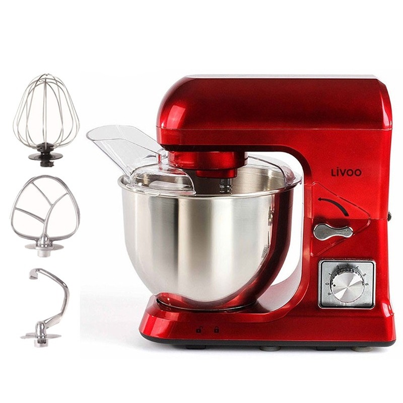 Robot Pétrin Multifonction LIVOO DOP190R 1000W - Rouge