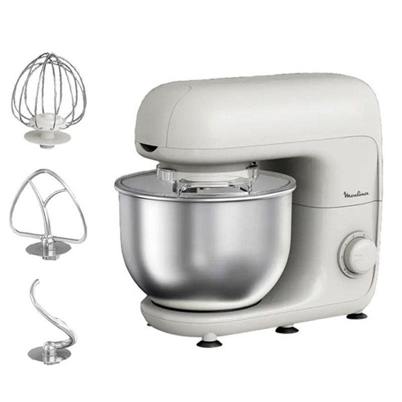 Robot Pâtissier MOULINEX QA160110 800W - Blanc