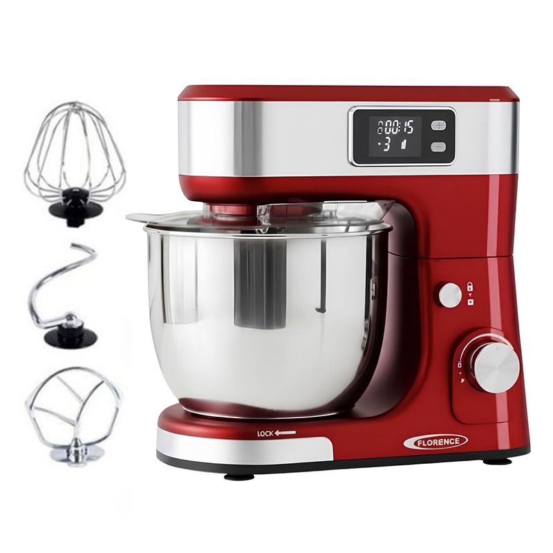 Robot Pétrin FLORENCE SM-6466AE 1300W - Rouge