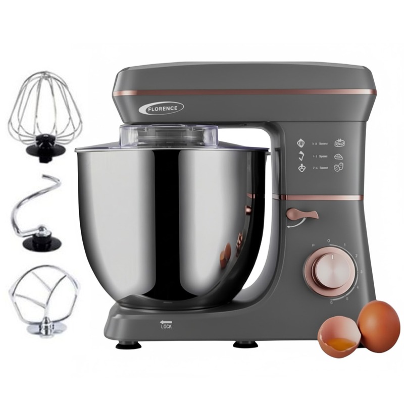 Robot Pétrin FLORENCE SM-9213 2200W - Gris