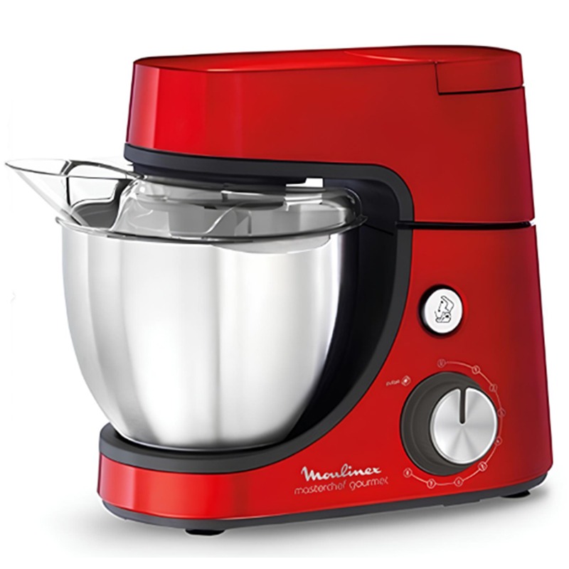 Robot Pétrin MOULINEX Masterchef Gourmet avec Blender 1100W - Rouge
