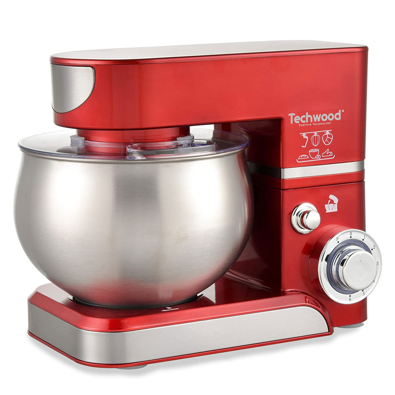Robot Pétrin TECHWOOD 5 Litres 1000W – Rouge
