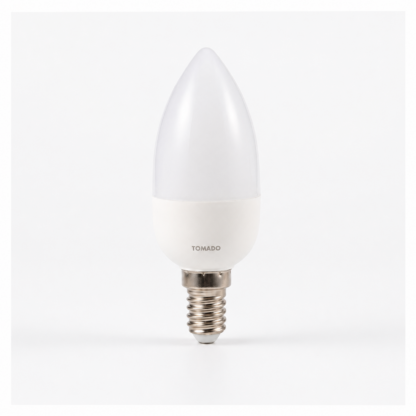Lampe à bougie LED TORNADO TO-CD5M lumière chaude 5W, lumière jaune